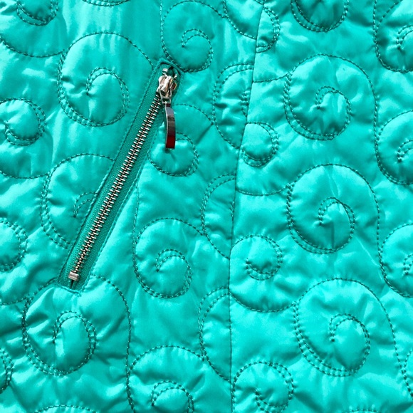 CJ banks plus size quilted green vest 3X - Picture 3 of 5